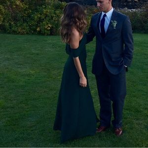 Forest Green Maxi Bridesmaid Dress